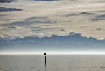 Blick auf die Schweizer Alpen